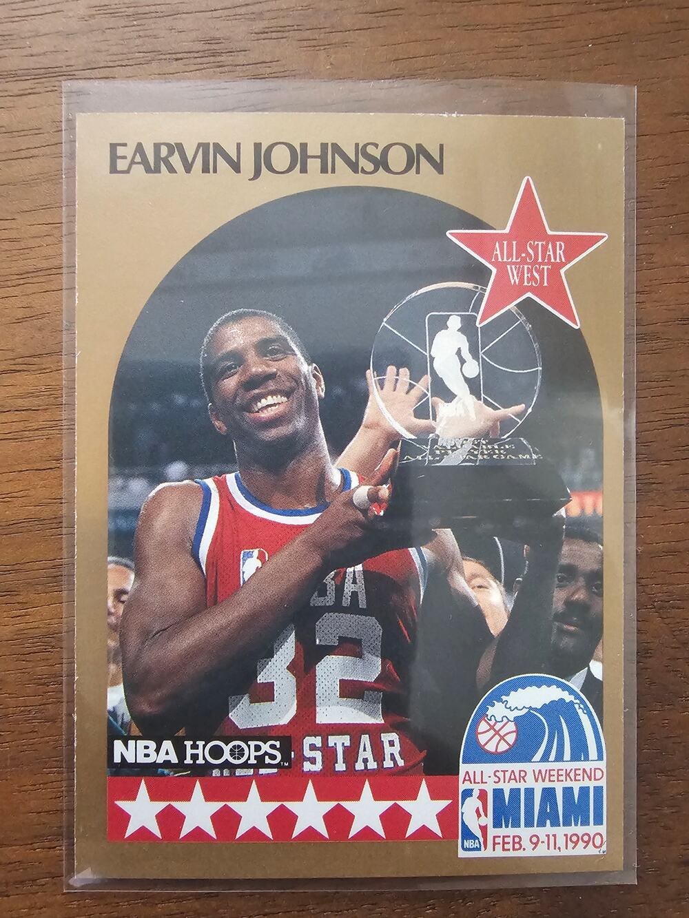 Earvin Magic Johnson 1990-1991 NBA Hoops #18 - All Star - NBA - Fresh Pull